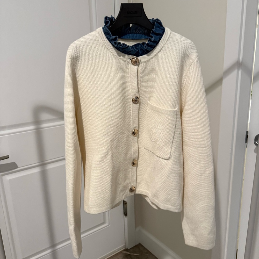 Sandro Cream Cardigan size 2